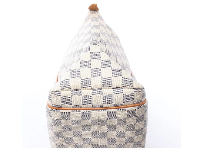 Borsa a tracolla Louis Vuitton Totally MM Damier Azur in Beige N51262 - vista 10