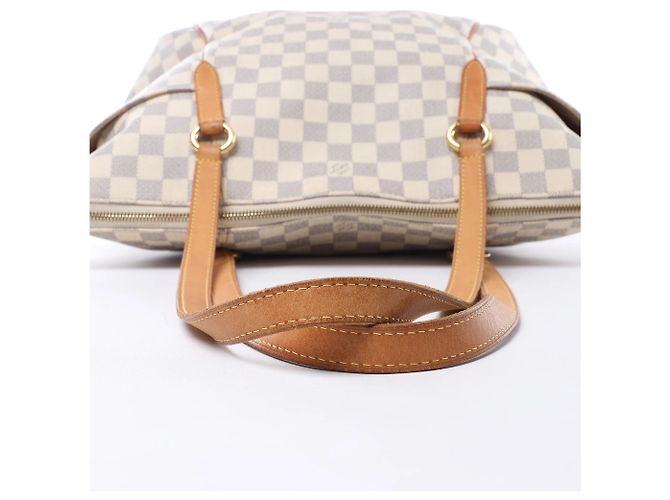 Borsa a tracolla Louis Vuitton Totally MM Damier Azur in Beige N51262 - vista 8