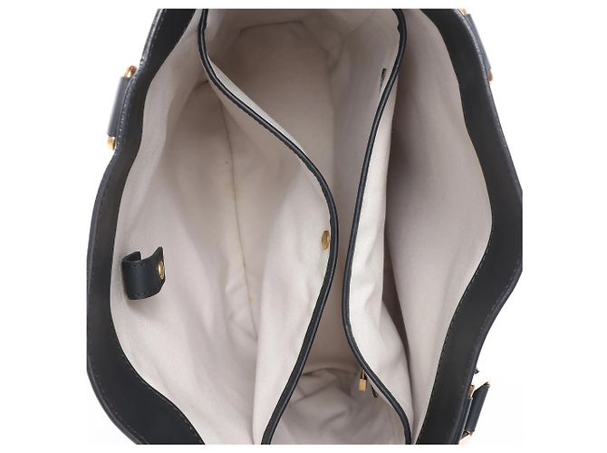 Louis Vuitton Mini Lucille GM Monogram Linen in Gray x Navy Blue M92609 Blu navy - vista 12