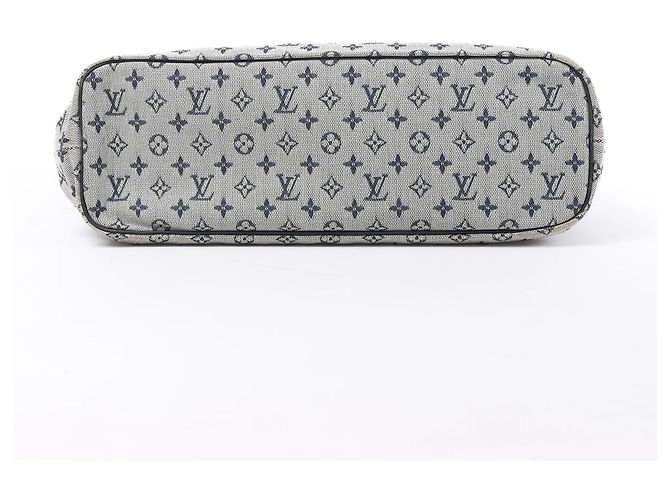 Louis Vuitton Mini Lucille GM Monogram Linen in Gray x Navy Blue M92609 Blu navy - vista 7