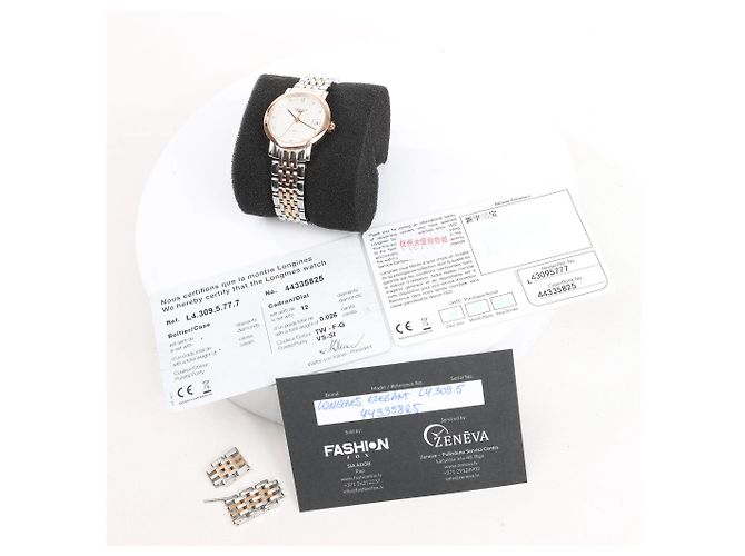 Orologio Longines Elegant L4.309.5 GP×SS AT con quadrante argento - vista 14