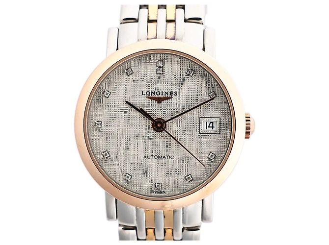 Orologio Longines Elegant L4.309.5 GP×SS AT con quadrante argento - vista 2