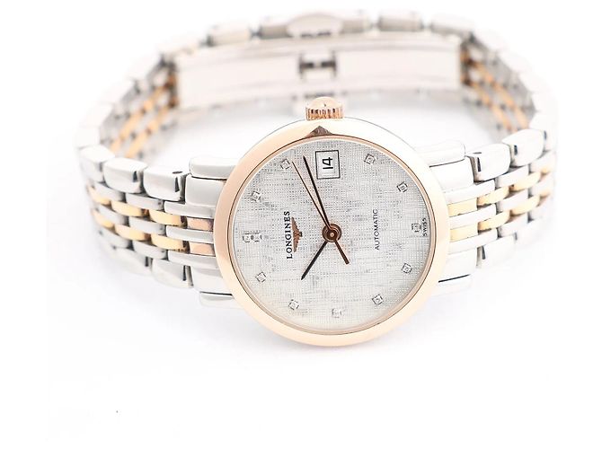 Orologio Longines Elegant L4.309.5 GP×SS AT con quadrante argento - vista 4