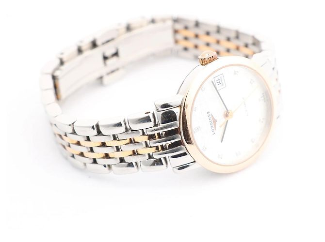 Orologio Longines Elegant L4.309.5 GP×SS AT con quadrante argento - vista 5