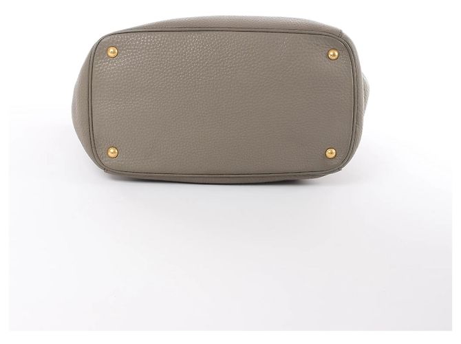 Borsa 2Way Prada in pelle Vitello Daino, Grigio - vista 4