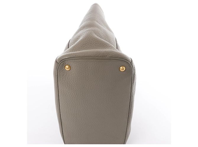 Borsa 2Way Prada in pelle Vitello Daino, Grigio - vista 5
