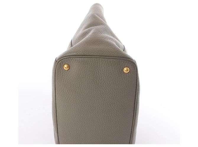 Borsa 2Way Prada in pelle Vitello Daino, Grigio - vista 6