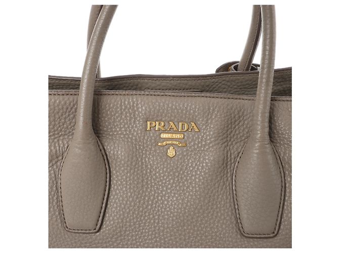 Borsa 2Way Prada in pelle Vitello Daino, Grigio - vista 7