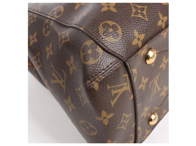 Borsa a mano Louis Vuitton Montaigne GM Monogram Canvas in marrone Bordò - vista 12