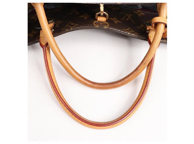 Borsa a mano Louis Vuitton Montaigne GM Monogram Canvas in marrone Bordò - vista 13