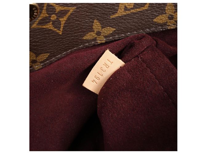 Borsa a mano Louis Vuitton Montaigne GM Monogram Canvas in marrone Bordò - vista 14