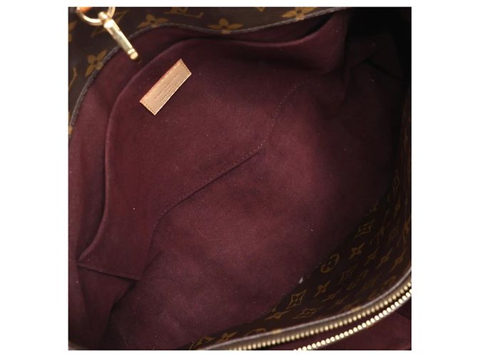 Borsa a mano Louis Vuitton Montaigne GM Monogram Canvas in marrone Bordò - vista 15