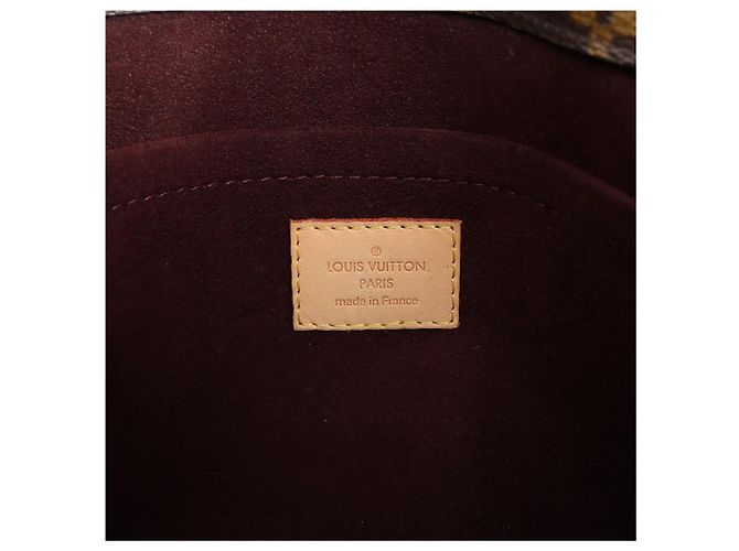 Borsa a mano Louis Vuitton Montaigne GM Monogram Canvas in marrone Bordò - vista 17