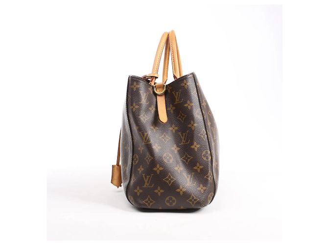 Borsa a mano Louis Vuitton Montaigne GM Monogram Canvas in marrone Bordò - vista 3