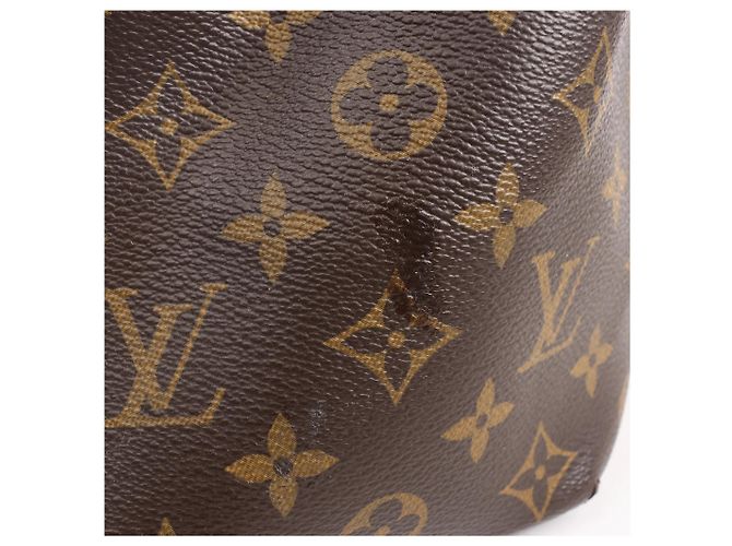 Borsa a mano Louis Vuitton Montaigne GM Monogram Canvas in marrone Bordò - vista 6