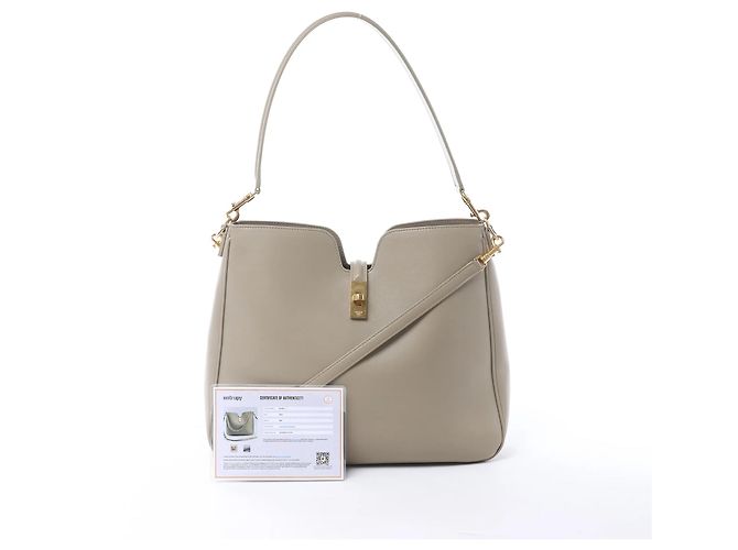 Céline Borsa a tracolla 2Way in pelle Celine Camille 16 Medium, Beige - vista 14