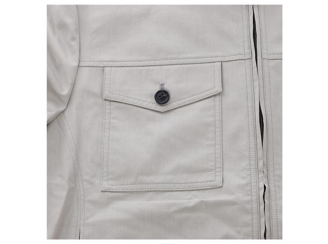 Corneliani Baumwolljacke in Grüngrau, Größe 50 IT Braun - Ansicht 5