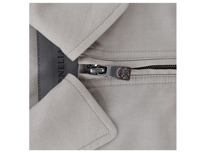Corneliani Baumwolljacke in Grüngrau, Größe 50 IT Braun - Ansicht 6