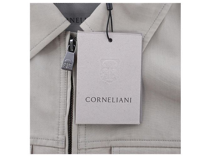 Corneliani Baumwolljacke in Grüngrau, Größe 50 IT Braun - Ansicht 7