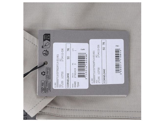 Corneliani Baumwolljacke in Grüngrau, Größe 50 IT Braun - Ansicht 8