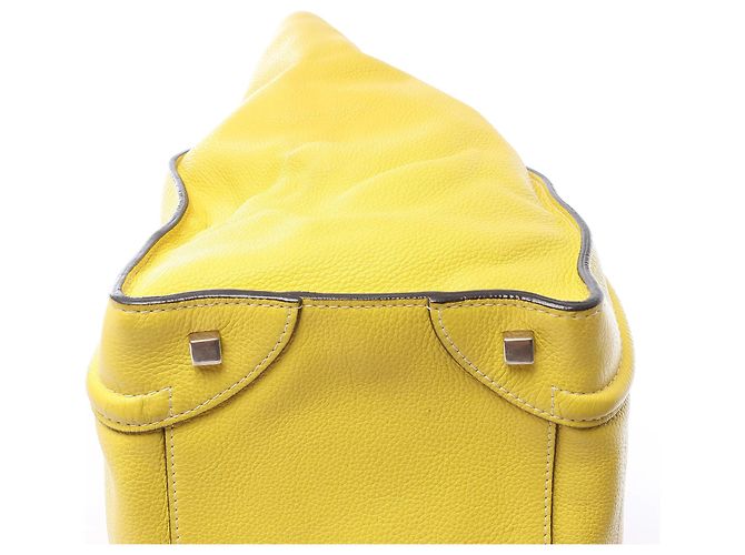 Céline Borsa a mano Celine Luggage Mini in pelle gialla Giallo - vista 10