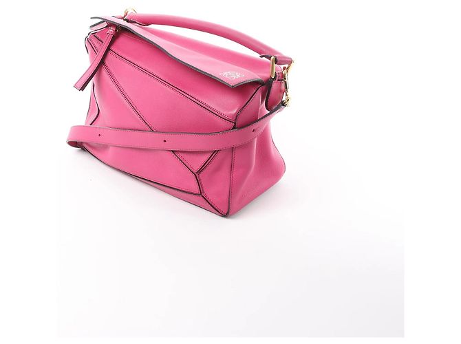 Borsa a mano 2Way LOEWE Puzzle Medium in pelle, Rosa Beige - vista 2