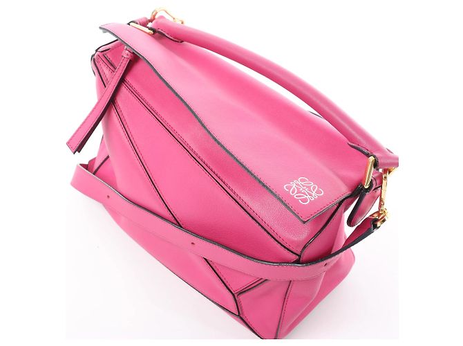 Borsa a mano 2Way LOEWE Puzzle Medium in pelle, Rosa Beige - vista 3