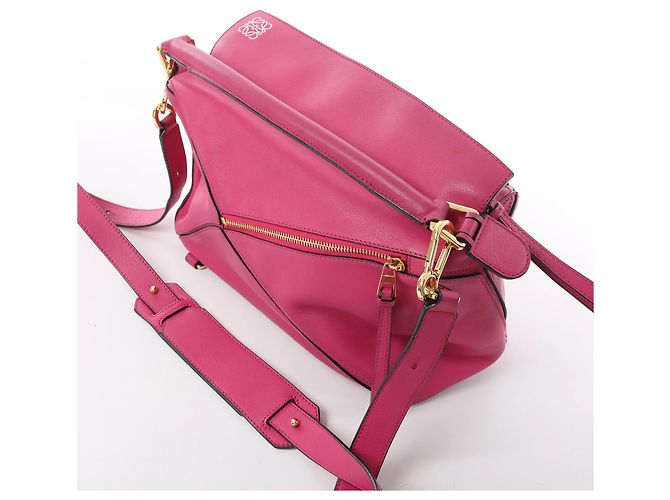 Borsa a mano 2Way LOEWE Puzzle Medium in pelle, Rosa Beige - vista 5