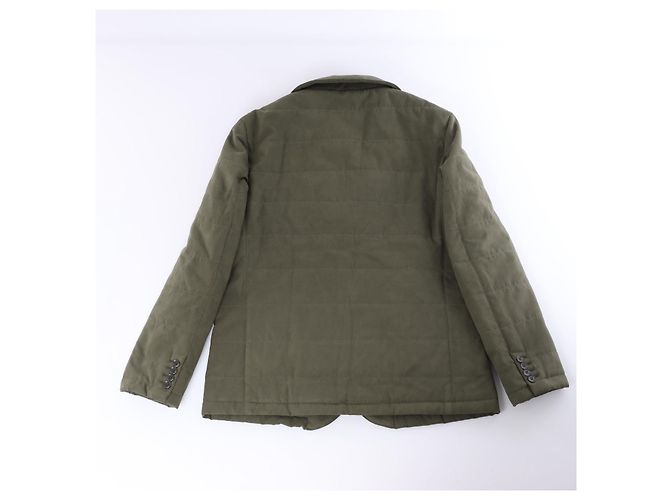 Corneliani gesteppter Blazer mit abnehmbarer Innenweste in Khaki, Größe 50 IT Braun - Ansicht 3