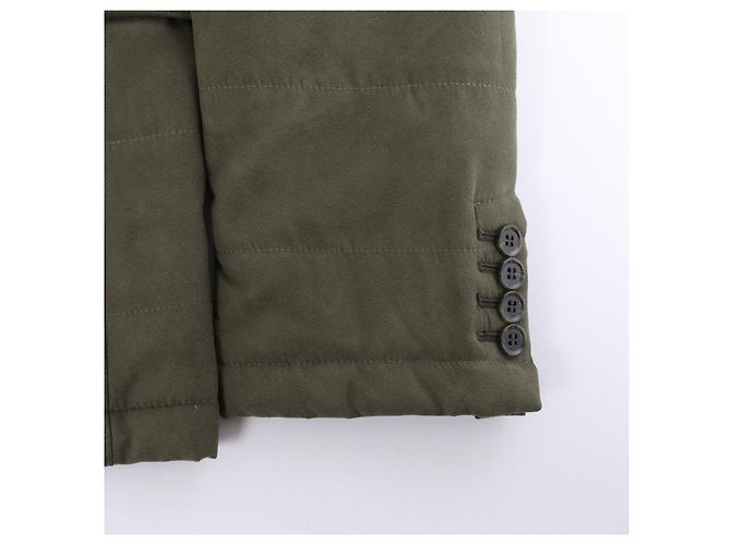 Corneliani gesteppter Blazer mit abnehmbarer Innenweste in Khaki, Größe 50 IT Braun - Ansicht 5