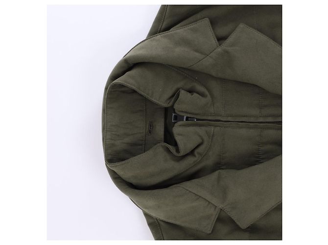 Corneliani gesteppter Blazer mit abnehmbarer Innenweste in Khaki, Größe 50 IT Braun - Ansicht 7
