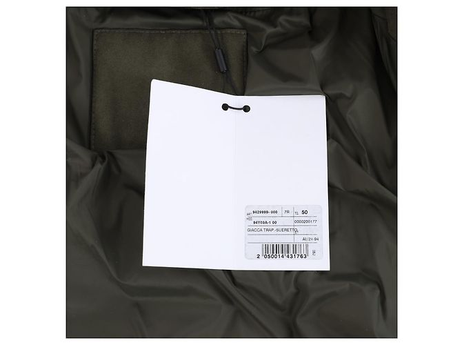 Corneliani gesteppter Blazer mit abnehmbarer Innenweste in Khaki, Größe 50 IT Braun - Ansicht 9