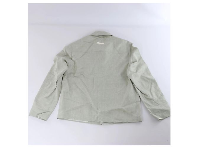 Corneliani Überhemd aus Seide x Mohair, Grün, Größe 50 IT - Ansicht 10