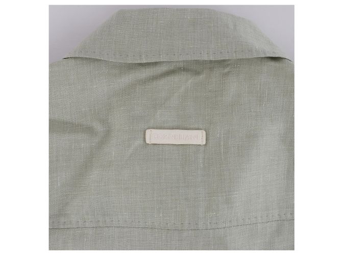 Corneliani Überhemd aus Seide x Mohair, Grün, Größe 50 IT - Ansicht 11