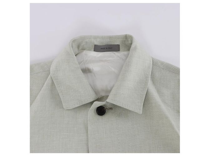 Corneliani Überhemd aus Seide x Mohair, Grün, Größe 50 IT - Ansicht 2