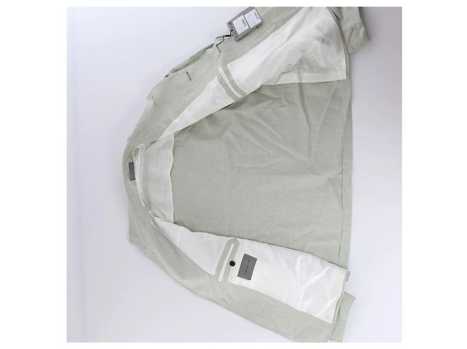 Corneliani Überhemd aus Seide x Mohair, Grün, Größe 50 IT - Ansicht 8