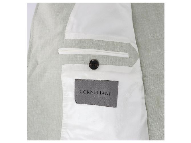 Corneliani Überhemd aus Seide x Mohair, Grün, Größe 50 IT - Ansicht 9