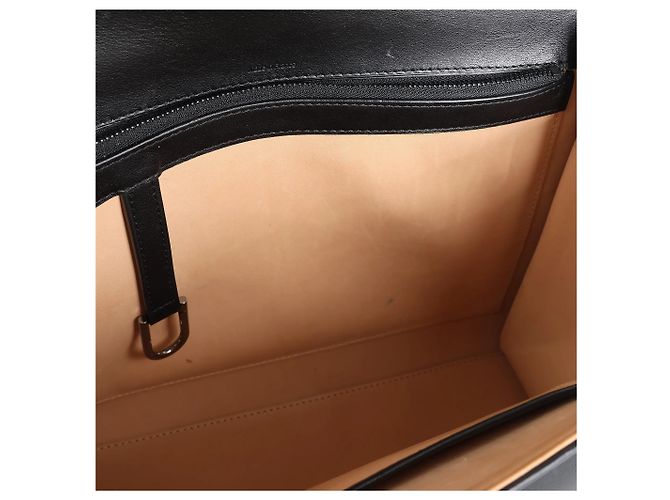 Borsa a mano 2Way Delvaux Tempête GM in pelle nera Beige - vista 11