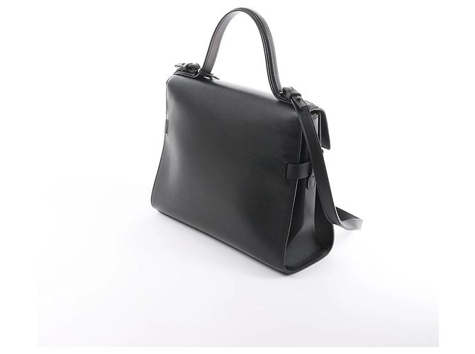 Borsa a mano 2Way Delvaux Tempête GM in pelle nera Beige - vista 4