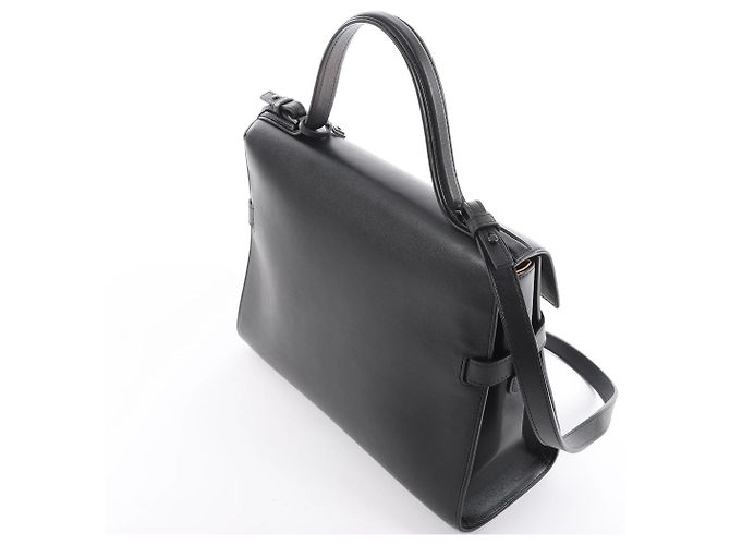 Borsa a mano 2Way Delvaux Tempête GM in pelle nera Beige - vista 5