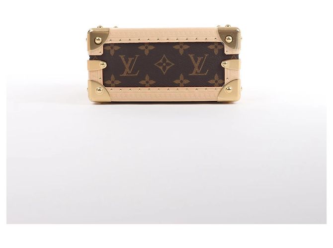 Borsa a mano Louis Vuitton x Takashi Murakami Mini Square Trunk in marrone M13127 Blu - vista 7