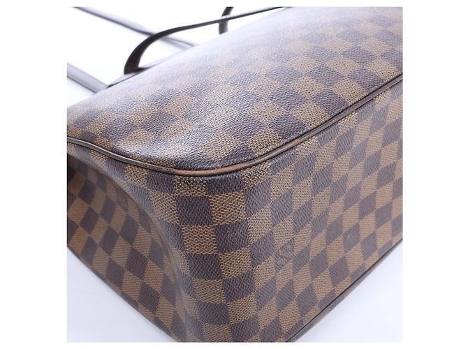Borsa a tracolla Louis Vuitton Parioli GM Damier Ebene in marrone N51124 Rosso - vista 14