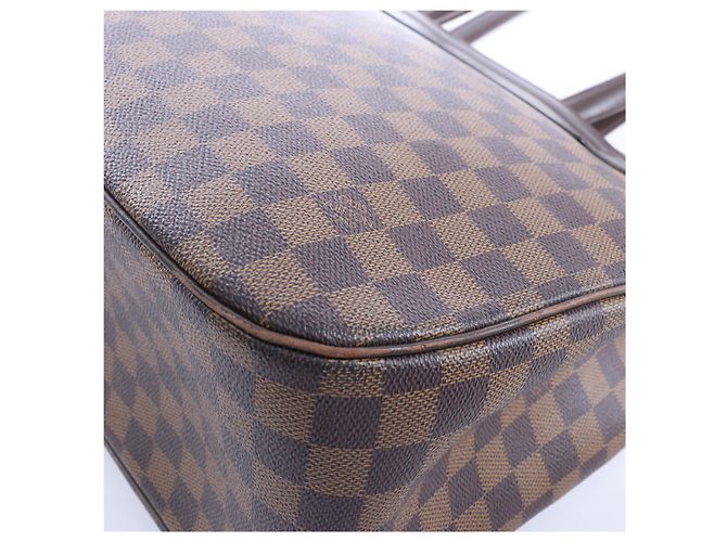 Borsa a tracolla Louis Vuitton Parioli GM Damier Ebene in marrone N51124 Rosso - vista 15