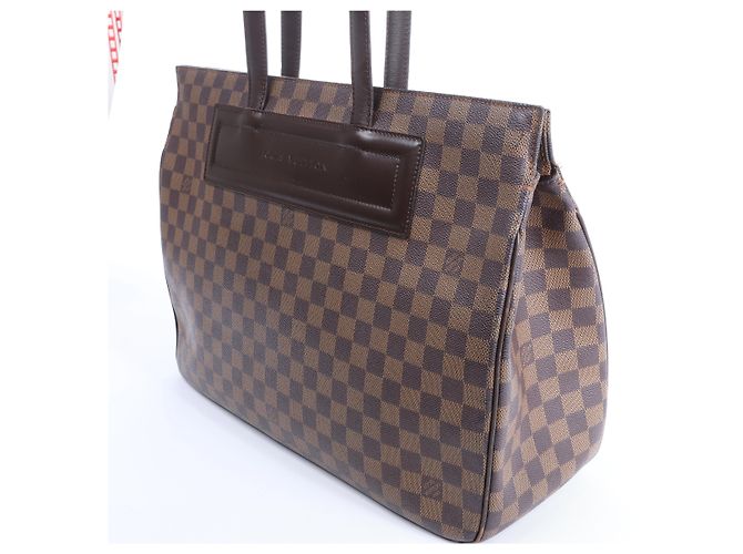 Borsa a tracolla Louis Vuitton Parioli GM Damier Ebene in marrone N51124 Rosso - vista 4