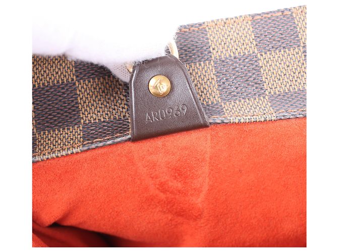 Borsa a tracolla Louis Vuitton Parioli GM Damier Ebene in marrone N51124 Rosso - vista 6