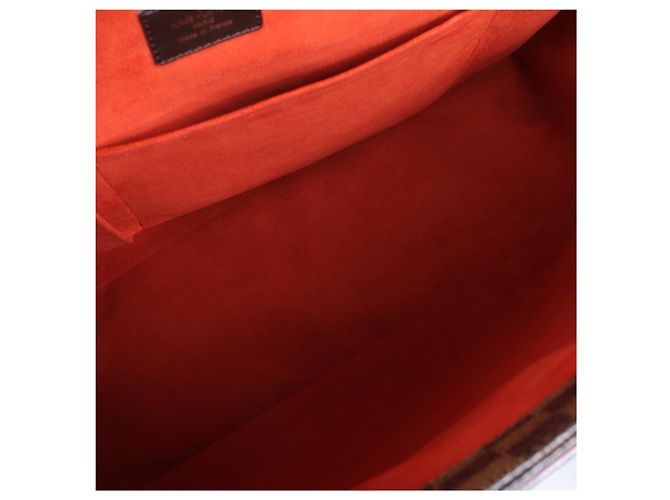 Borsa a tracolla Louis Vuitton Parioli GM Damier Ebene in marrone N51124 Rosso - vista 7