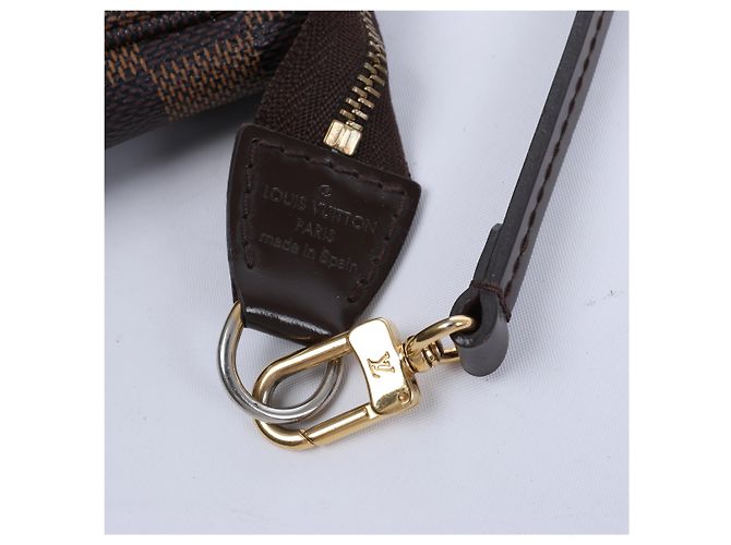 Louis Vuitton Pochette Accessoire Damier Ebene in Brown N41206 Rosso - vista 4