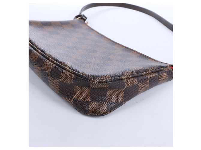 Louis Vuitton Pochette Accessoire Damier Ebene in Brown N41206 Rosso - vista 6