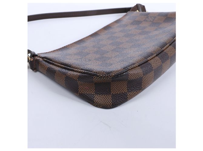 Louis Vuitton Pochette Accessoire Damier Ebene in Brown N41206 Rosso - vista 7