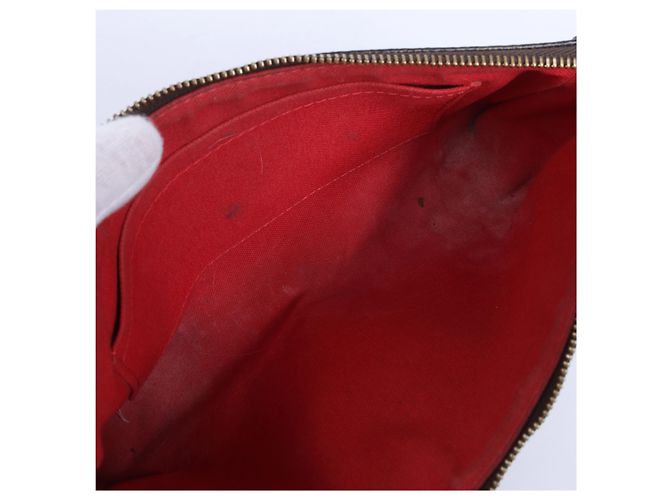 Louis Vuitton Pochette Accessoire Damier Ebene in Brown N41206 Rosso - vista 8
